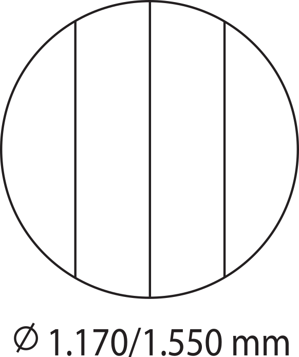 Circular de-fogging panel with four compartments