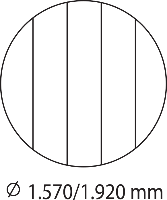 Divided design into five parts for circular denebulizers
